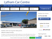 Tablet Screenshot of lythamcarcentre.co.uk